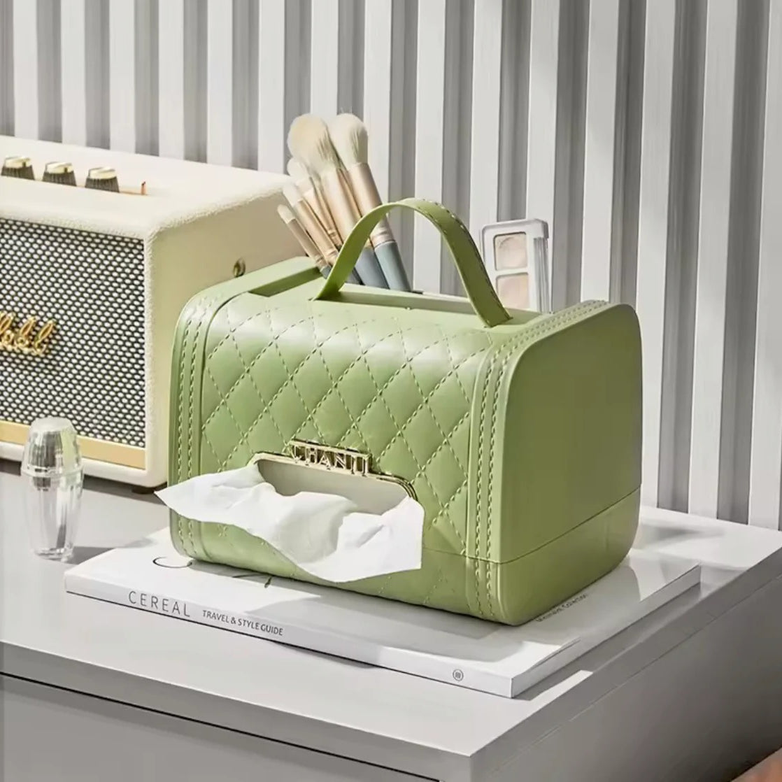 Elegant Purse-Style Tissue Box Premium Decorative Holder product image - Nexusmart Pakistan