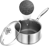 Honeycomb Laser Coated Saucepan with Lid – 18cm