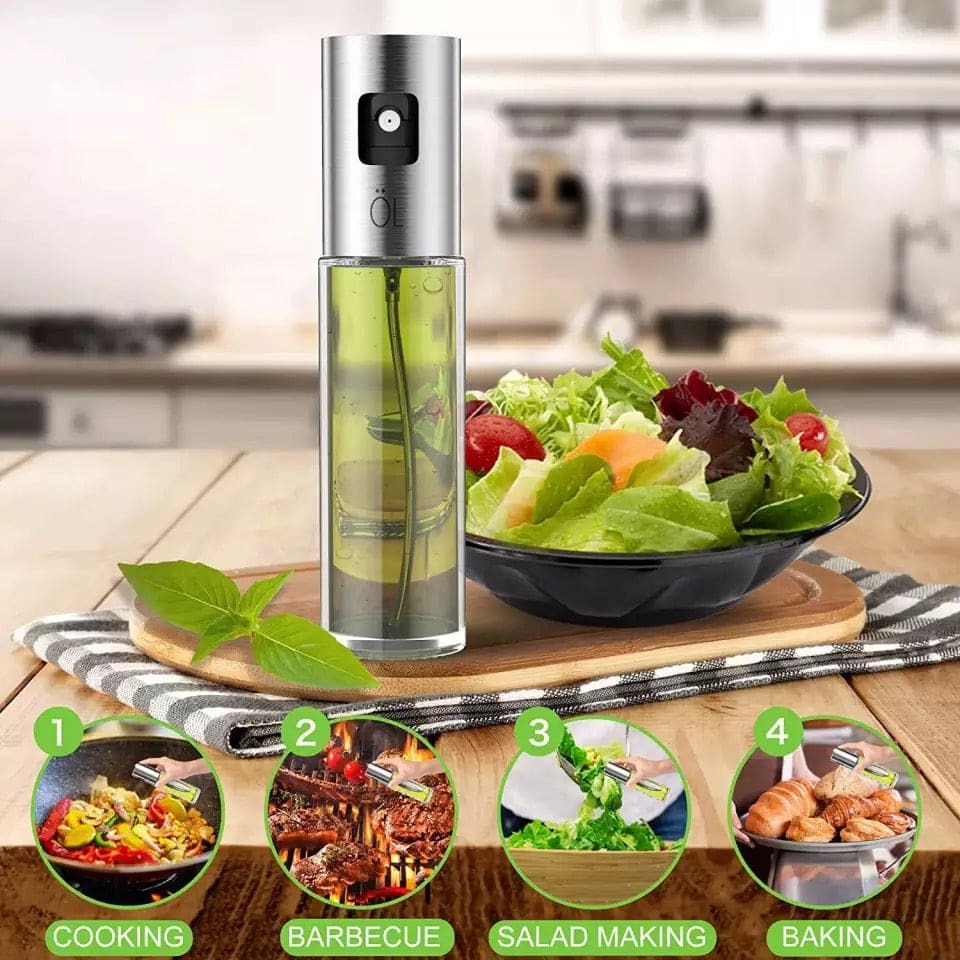 Kitchen Glass Olive Oil Sprayer 100ml Home & Kitchen Essentials view 3 - Nexusmart Pakistan