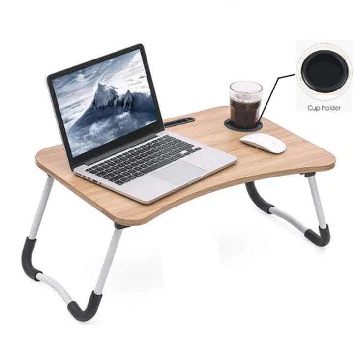 Multipurpose Foldable Laptop & Study Table with Cup Holder and Tablet Stand