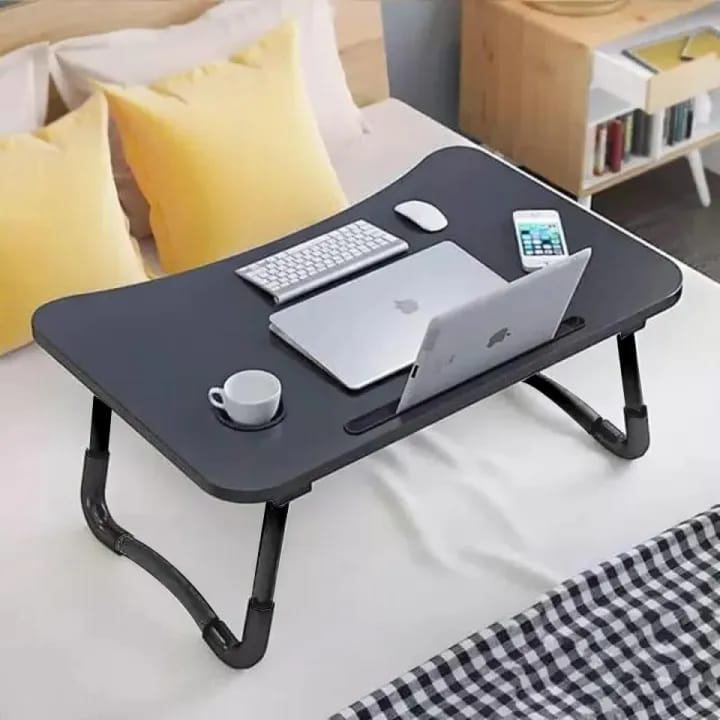 Multipurpose Foldable Laptop & Study Table with Cup Holder and Tablet Stand