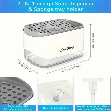 Large Capacity Soap Dispenser for Home and Commercial Use view 4 - Nexusmart Pakistan