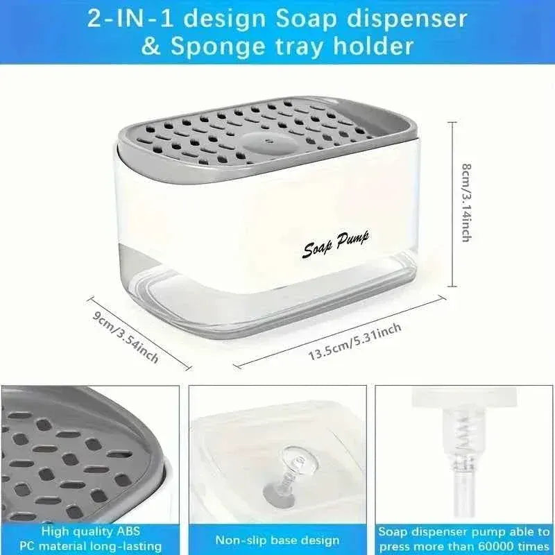 Large Capacity Soap Dispenser for Home and Commercial Use view 4 - Nexusmart Pakistan