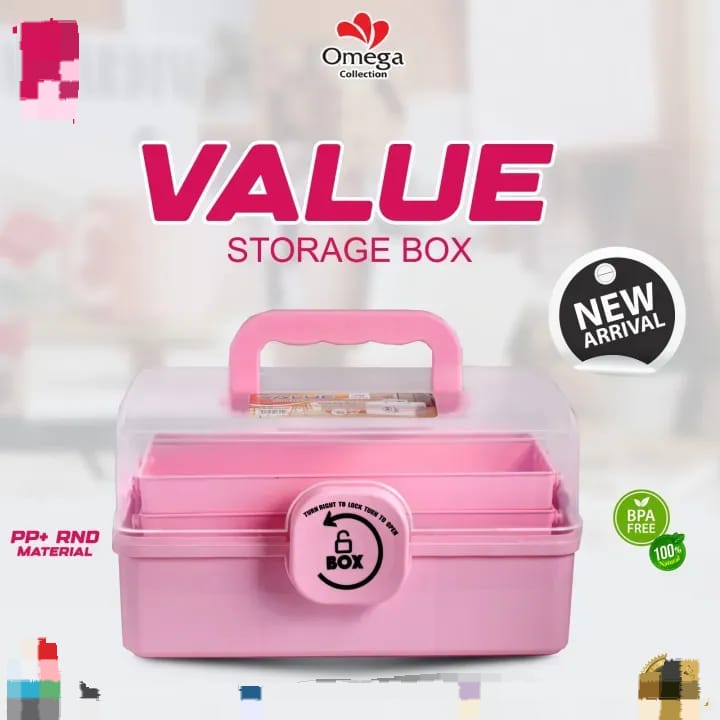 Makeup Organizer Storage Box – Multi-Layer Brush, Lipstick & Cosmetic Organizer with Li