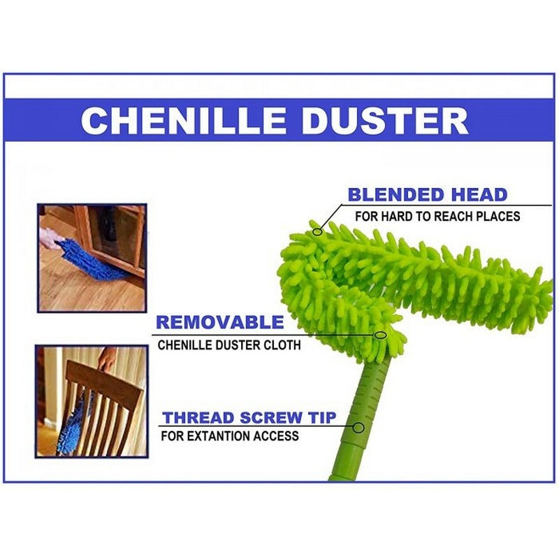 Flexible Microfiber Duster with Long Handle for Home Use view 3 - Nexusmart Pakistan