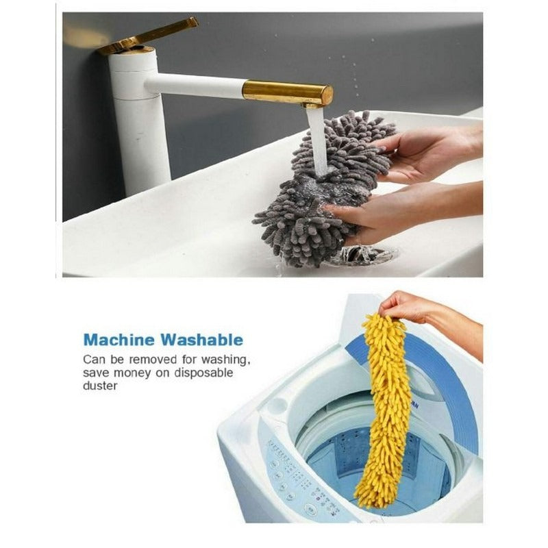Flexible Microfiber Duster with Long Handle for Home Use view 5 - Nexusmart Pakistan
