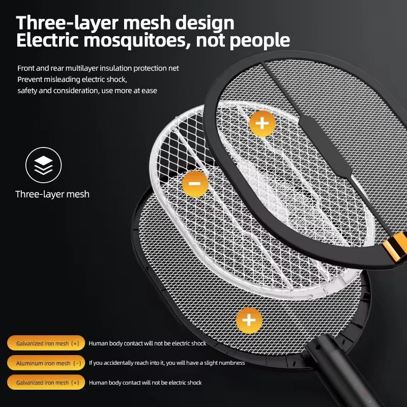 Top Quality Mosquito Racket 3000V Rechargeable 3 in 1 nexusmart view 4 - Nexusmart Pakistan