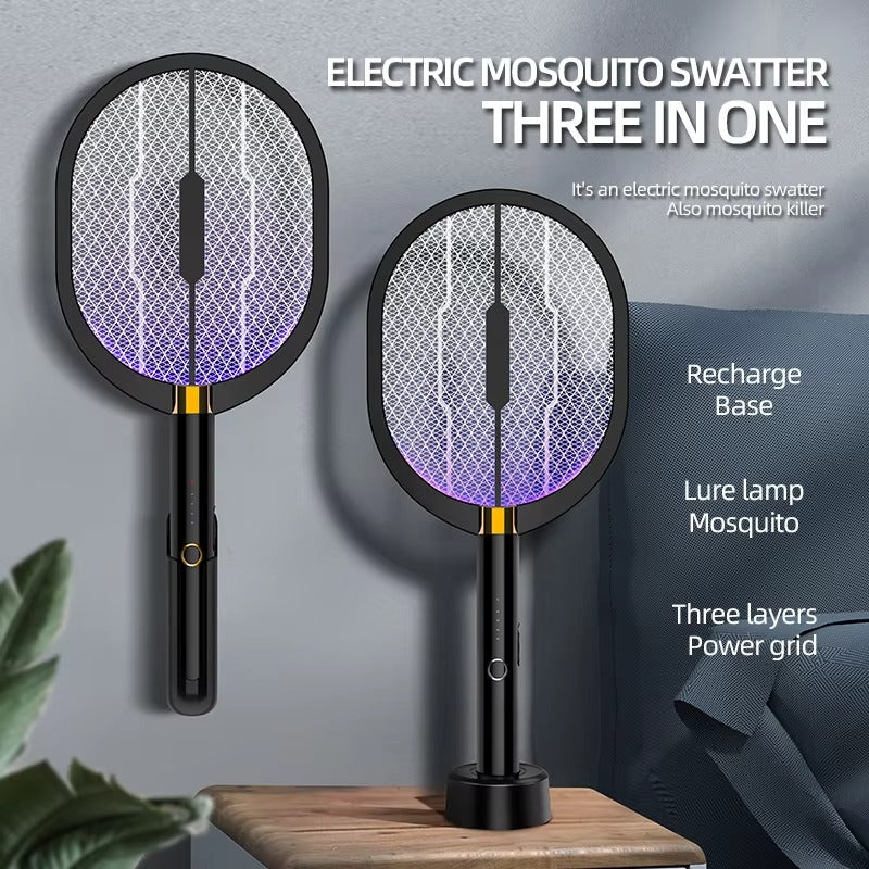 Top Quality Mosquito Racket 3000V Rechargeable 3 in 1 nexusmart product image - Nexusmart Pakistan