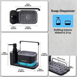Multi-Functional Kitchen Soap Dispenser with Sponge Holder view 5 - Nexusmart Pakistan