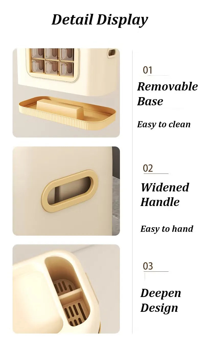 Multifunction Spice & Cutlery Holder – Kitchen Organizer