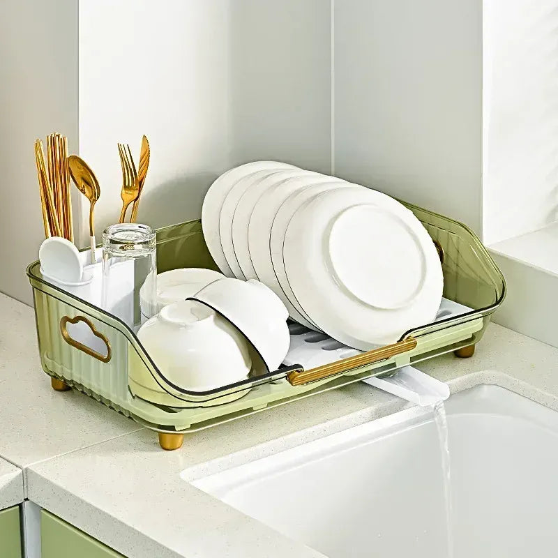 Multifunctional Dish Drainer with Utensil Holder view 6 - Nexusmart Pakistan