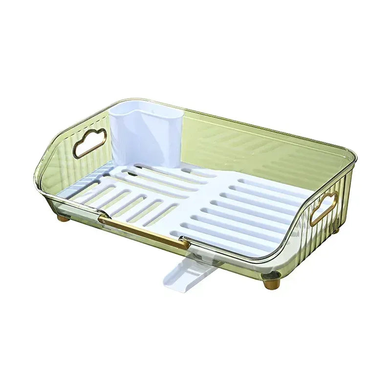 Multifunctional Dish Drainer with Utensil Holder view 2 - Nexusmart Pakistan
