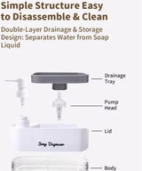 2-in-1 Dish Soap Pump Dispenser with Sponge Holder view 7 - Nexusmart Pakistan