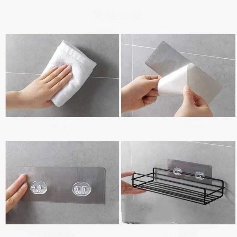 Multipurpose Iron Storage Shelf Self Adhesive product image - Nexusmart Pakistan