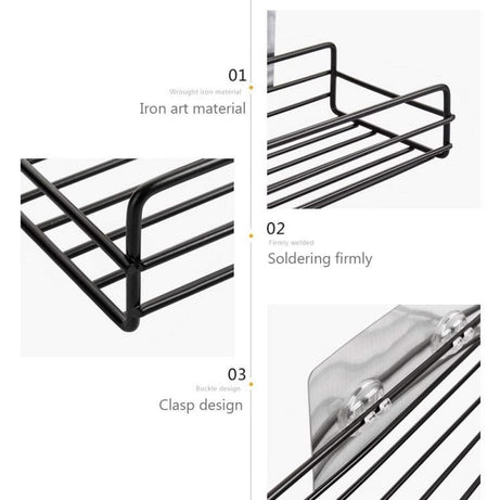 Multipurpose Iron Storage Shelf Self Adhesive view 7 - Nexusmart Pakistan