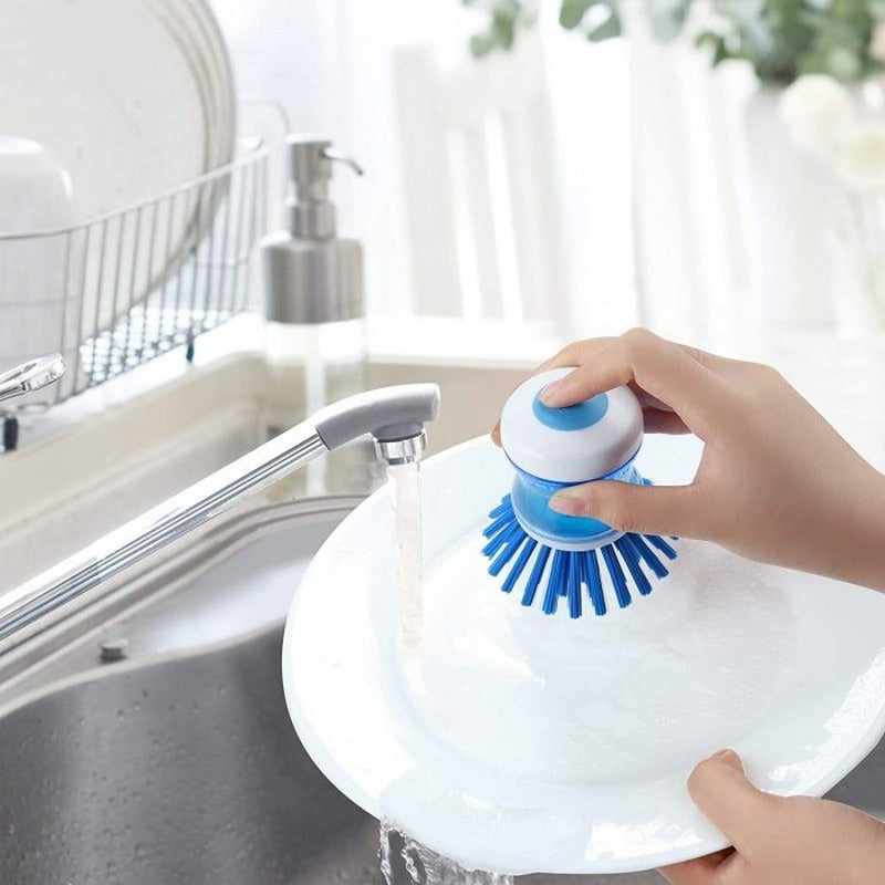 Liquid Soap Dishwasher Brush Kitchen & Cooking view 6 - Nexusmart Pakistan