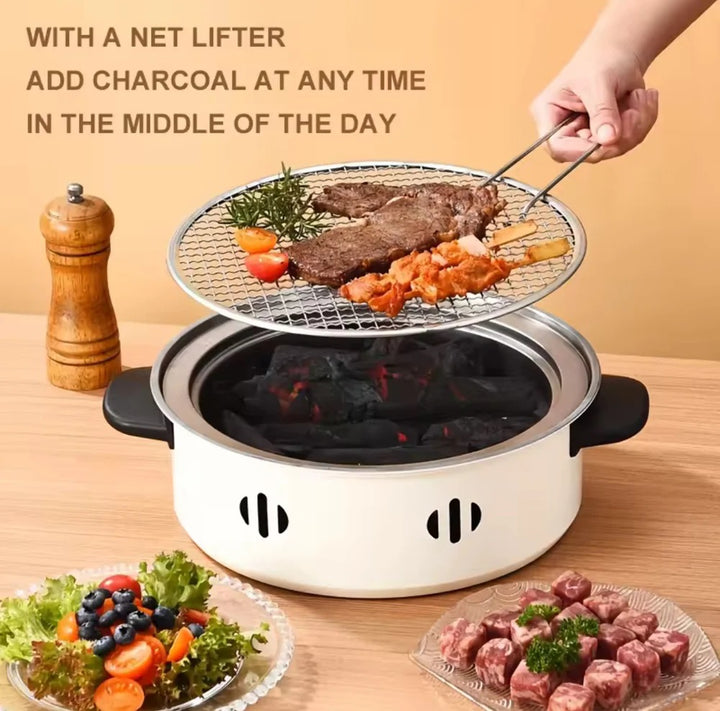 Portable Korean Charcoal Bbq Grill Stove – Kitchen & Cooking