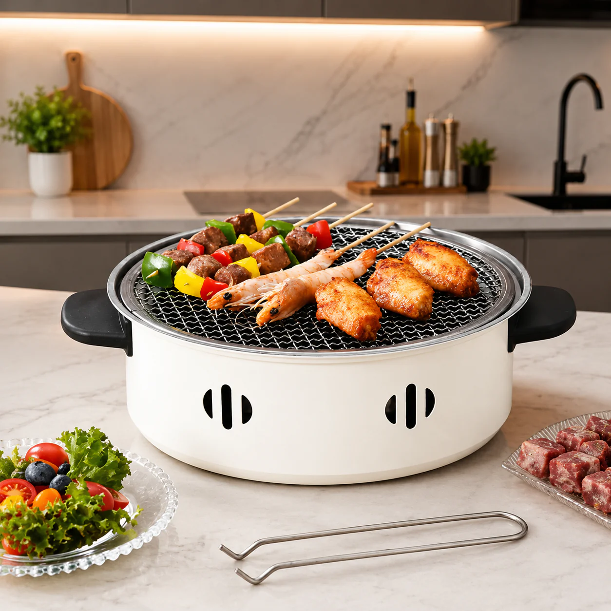 Portable Korean Charcoal Bbq Grill Stove Kitchen & Cooking view 5 - Nexusmart Pakistan