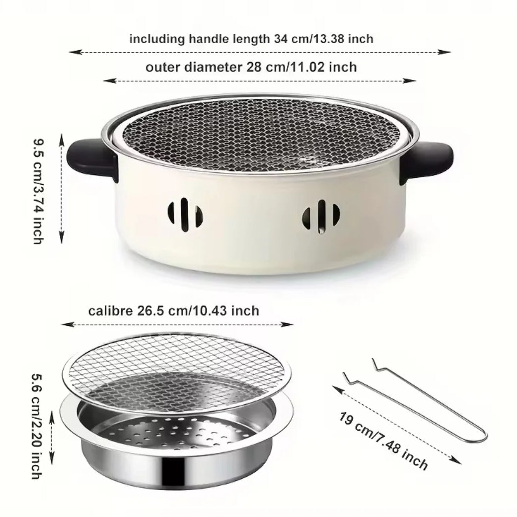 Portable Korean Charcoal Bbq Grill Stove Kitchen & Cooking view 7 - Nexusmart Pakistan