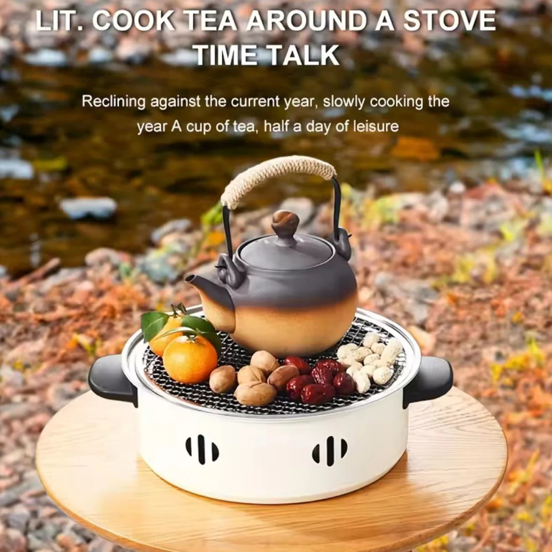 Portable Korean Charcoal Bbq Grill Stove Kitchen & Cooking view 4 - Nexusmart Pakistan