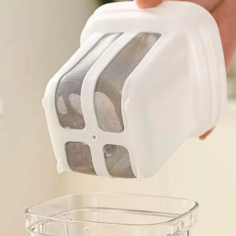 Portable Greek Yogurt Strainer Cup with Fine Mesh Separator & Lid