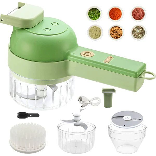 4-in-1 Rechargeable Vegetable Chopper Home & Kitchen Essentials product image - Nexusmart Pakistan
