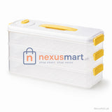 3 Layer Refrigerator Storage Box with Handle – Stackable Fridge Organizer | NexusMart.pk