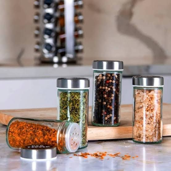 12-Piece Rotatable Stainless Steel Spice Rack – Countertop Seasoning Organizer