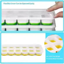14-Grid Ice Cube Tray with Lid – Easy-Release Freezer Mold