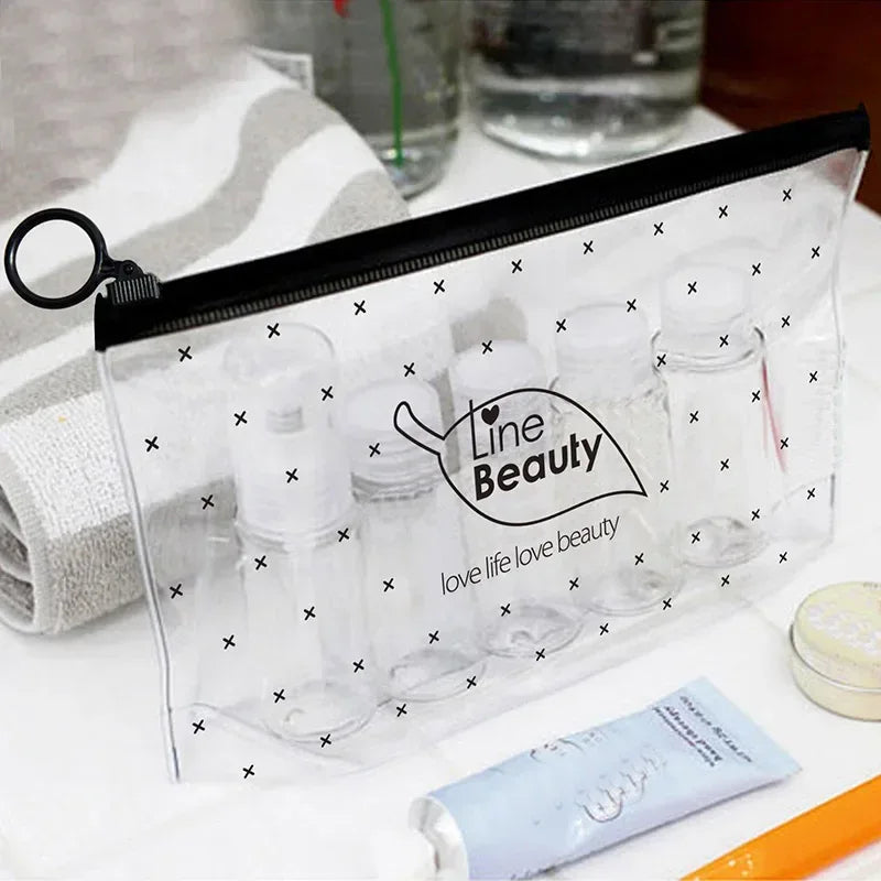 Women’s Transparent Travel Cosmetic Bag – Makeup Organizer
