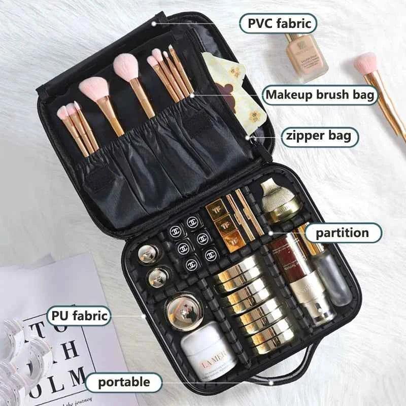 Diamond Cut Cosmetic Bag for Makeup and Essentials