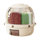 Luxury 360° Rotating Multi-Grid Rice & Grain Dispenser - 10KG