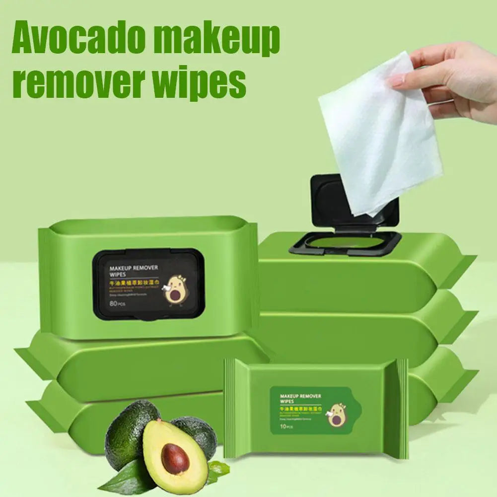 Avocado Makeup Remover Wipes – 80 Pcs Pack