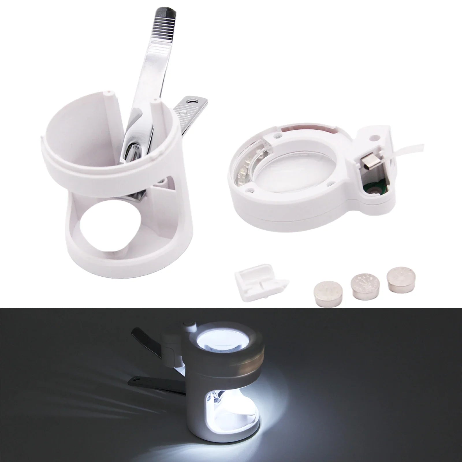 Portable Nail Cutter with Adjustable LED Light