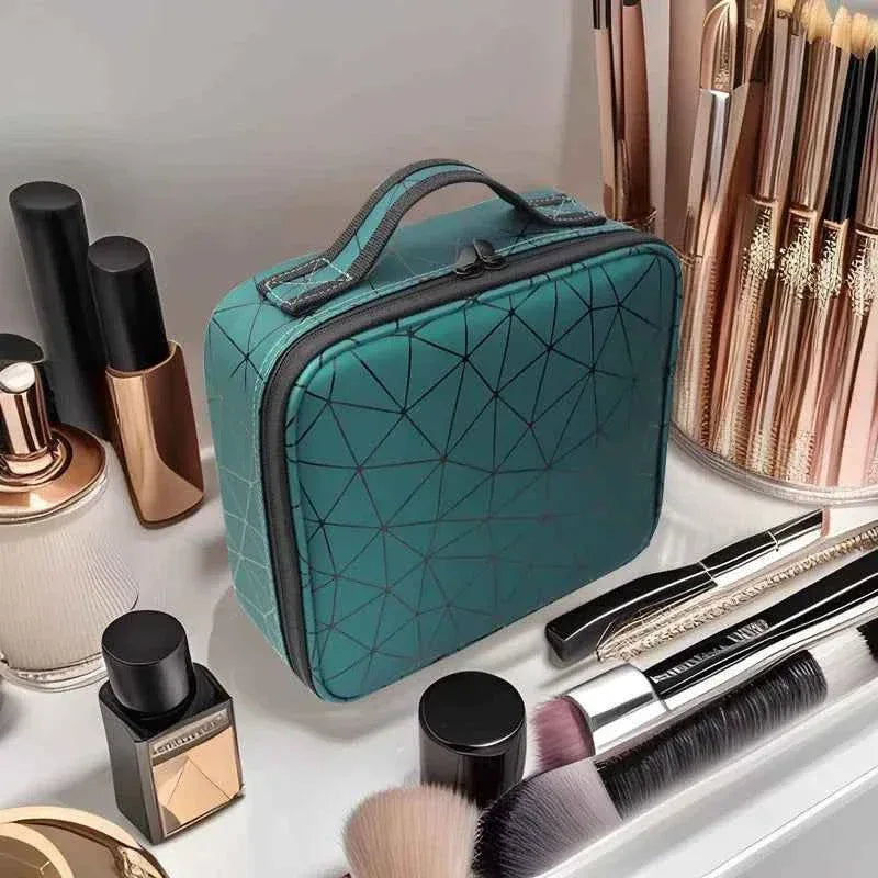 Diamond Cut Cosmetic Bag for Makeup and Essentials