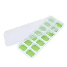 14-Grid Ice Cube Tray with Lid – Easy-Release Freezer Mold