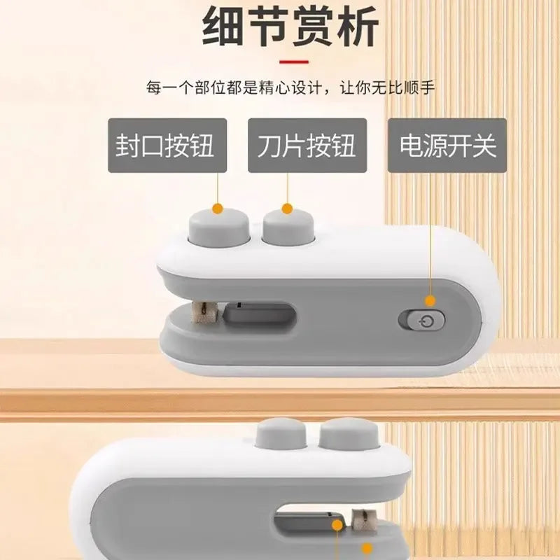 2 in 1 Portable Sealing Machine – Mini Heat Sealer & Cutter