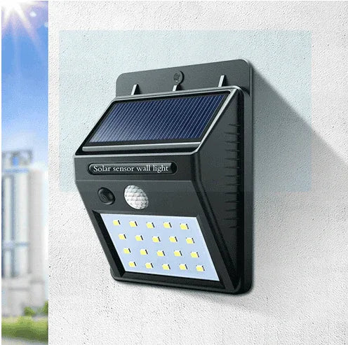 Solar Motion Sensor Outdoor Wall Light – Waterproof LED Garden Lamp