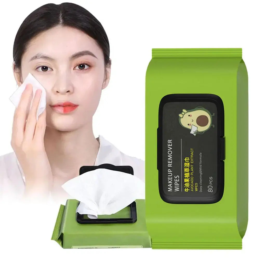 Avocado Makeup Remover Wipes – 80 Pcs Pack