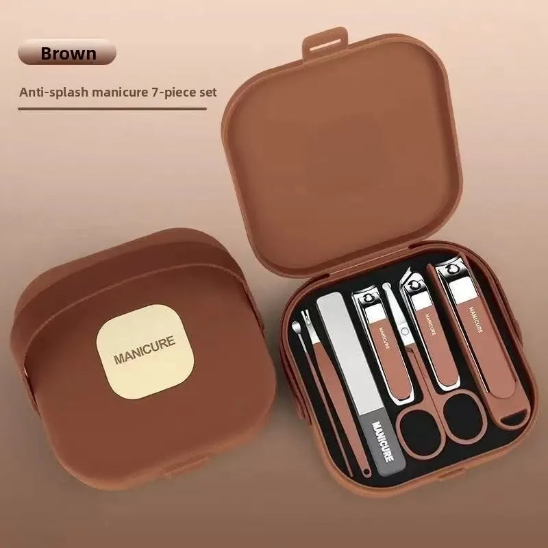 Premium 7-Piece Portable Manicure & Travel Nail Care Kit