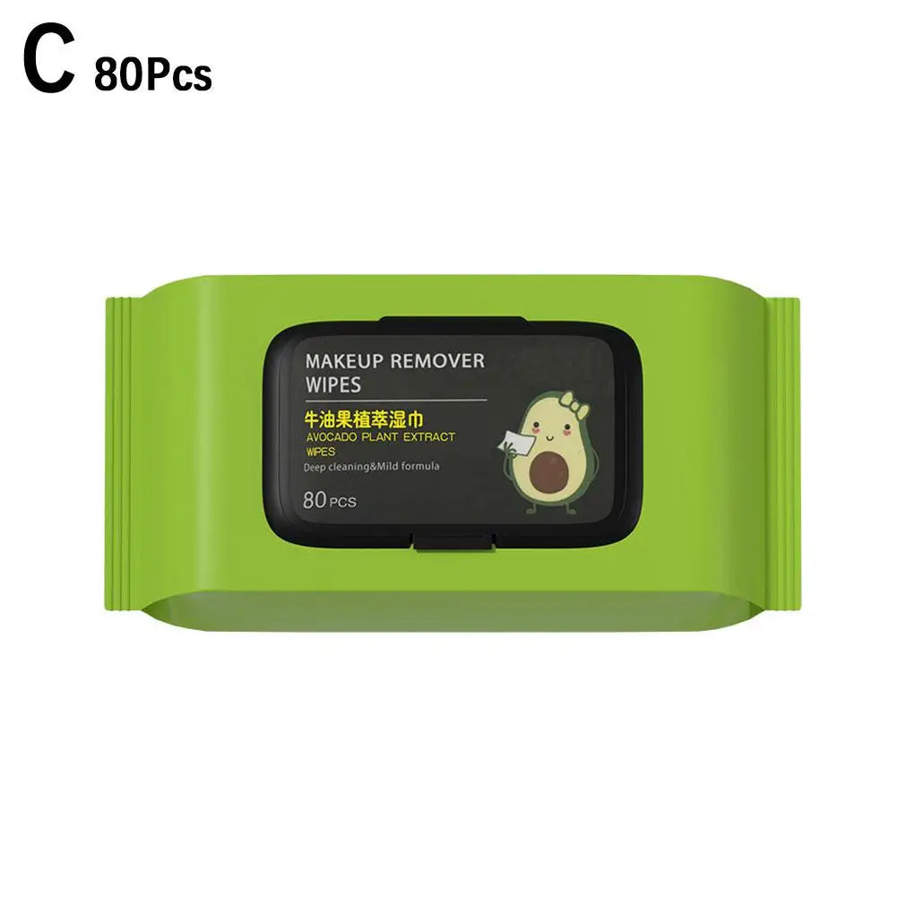 Avocado Makeup Remover Wipes – 80 Pcs Pack