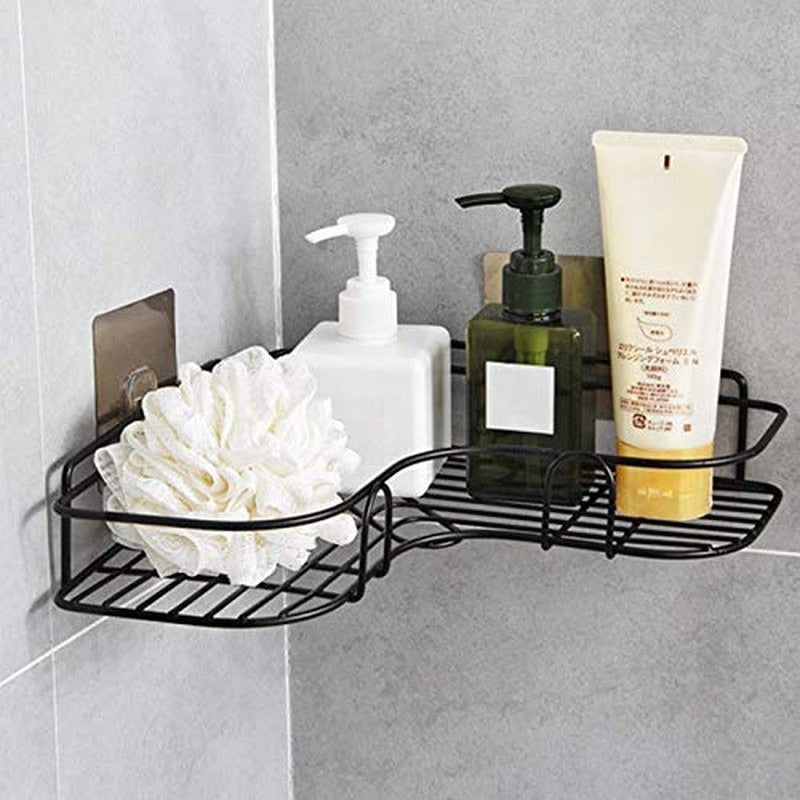 Self-adhesive Bathroom Corner Rack Bathroom & Personal Care view 3 - Nexusmart Pakistan
