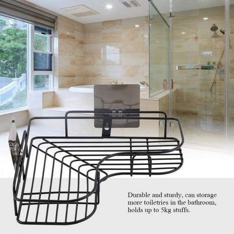 Self-adhesive Bathroom Corner Rack Bathroom & Personal Care view 4 - Nexusmart Pakistan