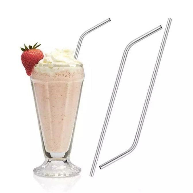 Steel Straw 4pcs Set Kitchen & Dining Essentials view 2 - Nexusmart Pakistan