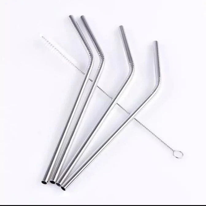 Steel Straw 4pcs Set Kitchen & Dining Essentials product image - Nexusmart Pakistan