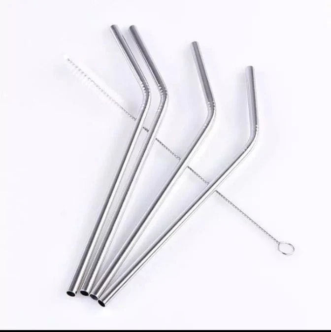 Steel Straw 4pcs Set Kitchen & Dining Essentials product image - Nexusmart Pakistan