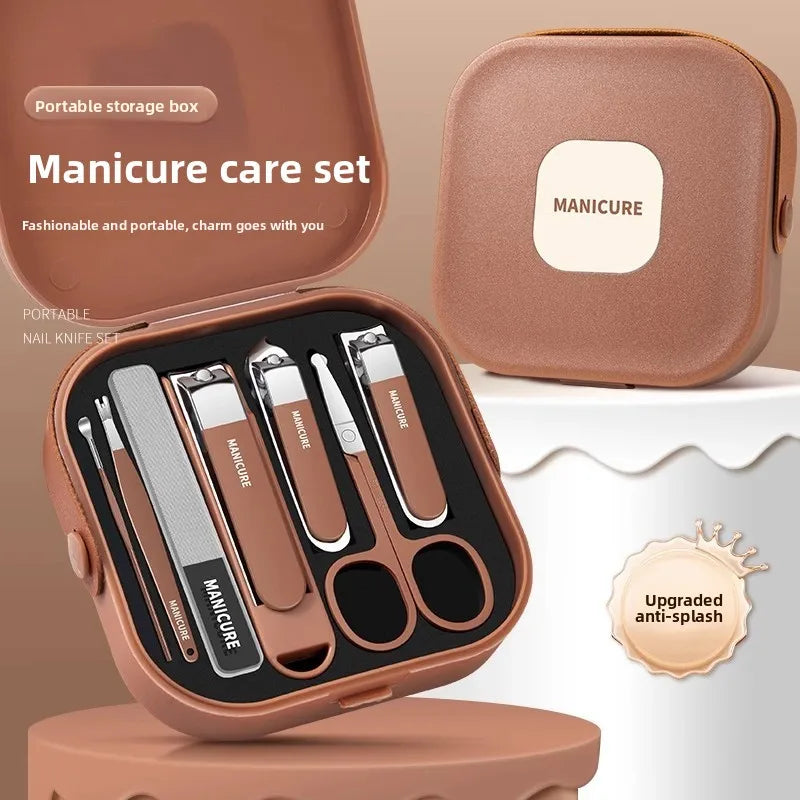 Premium 7-Piece Portable Manicure & Travel Nail Care Kit