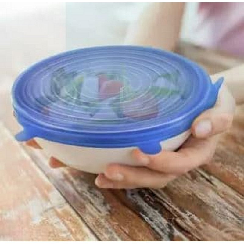 6 Pcs Silicone Airtight Bowl Cover Lids Kitchen & Cooking view 4 - Nexusmart Pakistan