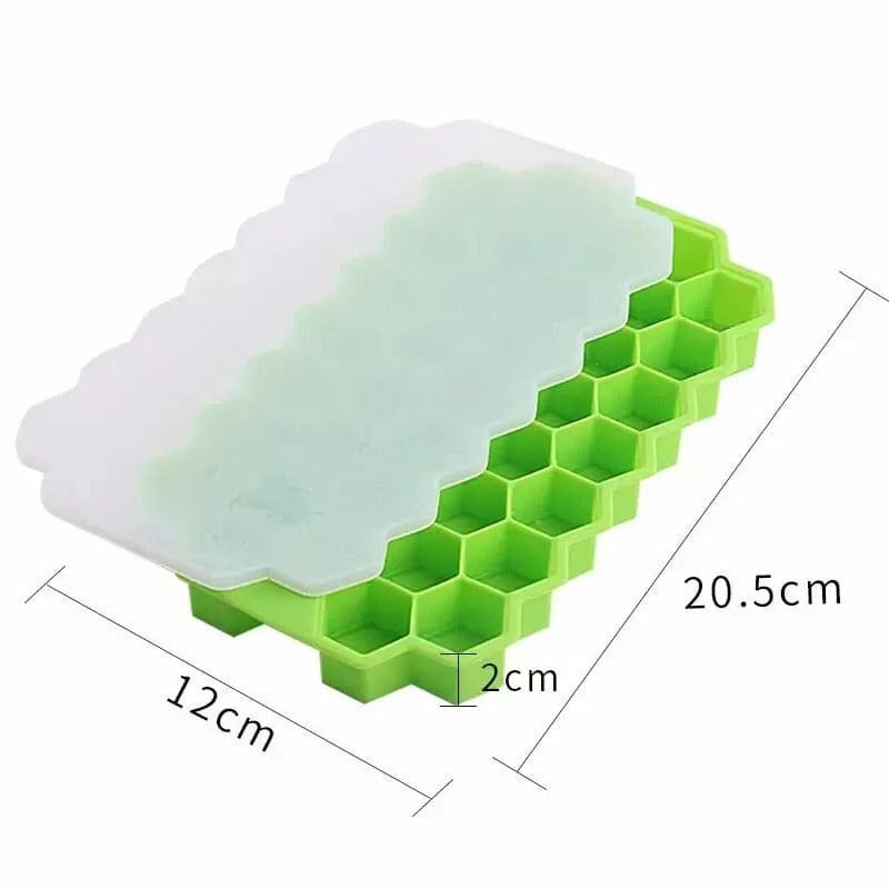 Honeycomb Ice Cube Tray with Lid Food & Beverage Essentials view 6 - Nexusmart Pakistan