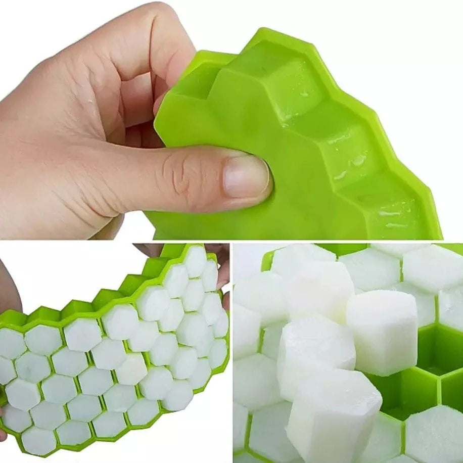 Honeycomb Ice Cube Tray with Lid Food & Beverage Essentials view 8 - Nexusmart Pakistan